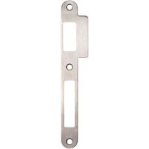 Tesa Assa Abloy – Gâche pour serrure à larder inox – Réversible – Ovale – Hauteur, Forme, Largeur, Matières