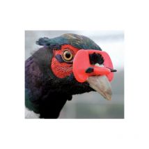 Finca Casarejo - Gafas antipicaje - Evita el picaje y el canibalismo en gallinas y faisanes jóvenes (Bolsa de 100 unidades) - Tamaño pequeño (32 mm)
