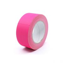 Décoweb - Gaffeur fluo ruban adhésif Toilé - 50mm x 25ml - Rose