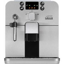 RI9305/01 Brera - Macchina da Caffè Automatica per Espresso e Cappuccino, Caffè in Grani o Macinato, 1400W,100% Made in Italy, Argento (Browny