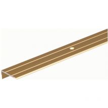 Alberts Treppenkanten-Schutzprofil, Alu gold elox., LxBxHxS 1000x25x10x1,5mm