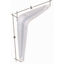 Konsole L.100mm H.75mm sta weiß lack.Trgf.30kg GAH