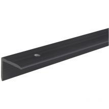GAH - alberts Treppenkanten-Schutzprofil, Kst., schwarz, LxBxHxS 1000x25x20x2,0mm