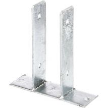 U-Pfostenträger, feuerverzinkt, z.Aufschrauben, BxH 71x200 mm - Alberts
