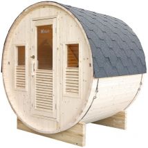 Gaia BELLA Barrel Außensauna Saunafass HOLL ́s Sauna 160 x 205 x 220 cm