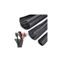 Linghhang - Gaine Cable Informatique 3 Mètre Φ13-14mm Souple Ajustable, Range Cable Gestion des Câbles Rangement Tressée Fendue en Pet, Protection du