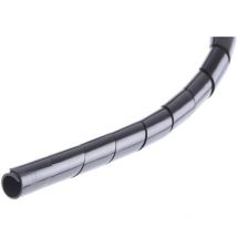 Gaine de câble spiralée Thomas & Betts, Ø 4mm 10mm Noir, Ø int 4mm en Polyéthylène