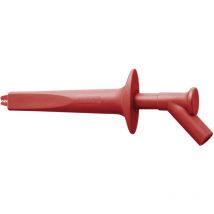 Stäubli - AB200 Pince crocodile de sécurité enfichable 4 mm cat iv 1000 v rouge