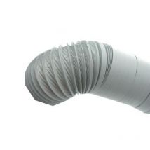 Gaine souple pvc gris diamètre 125 mm, longueur 6 mètres