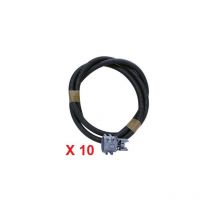 Lot de 10 gaines icta ø 20mm grise longueur de 3m15 avec boitier tubé banche sibtop sib P02020