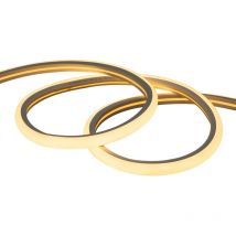 Gaine Néon LED Flexible Dimmable 7.5W/m 220V AC 120LED/m Semi-circulaire 180° Blanc Chaud IP67 sur Mesure Coupe tous les 100cm 50 m