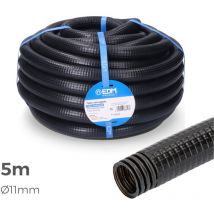 Gaine Électrique ICTA Ø16mm Noir Usage Extérieur 5m