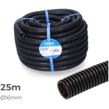 Hepoluz – Gaine électrique préfilée 16 mm – Tube ondulé intérieur 25 m – Longueur, Section, Caractéristique de la gaine, Nombre de fils, Diamètre de 