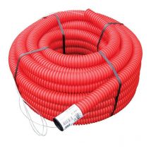 Gaine tpc rouge ø 40 mm x 50 mètres