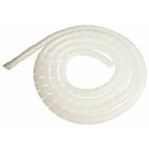 Gaine spiralée diamètre 7,6mm x 10mm longueur 1m spirale plastique transparente protection câble fil électrique