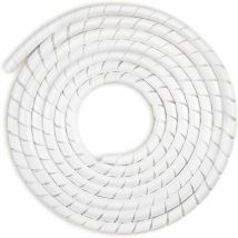 Gaine Spirale Flexible Universel 6mm, Kit de Câble Rangement 1 pack de Tube d'Enroulement de Câble en Spirale pour Protéger le Câble d'Antenne