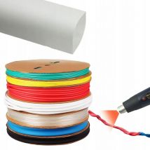 Gaine thermorétractable blanche 8mm 1m
