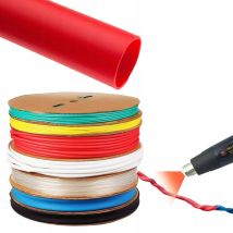 Gaine thermorétractable Rosfix Rouge 20mm 1m