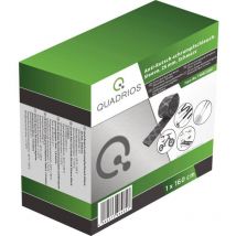 Quadrios - Gaine thermorétractable sans colle 1908CA067 noir 25 mm Taux de retreint:2:1 1.6 m