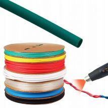 Gaine thermorétractable verte 10mm 1m