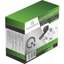 Quadrios - Gaine thermorétractable sans colle 1908CA066 noir 22 mm Taux de retreint:2:1 1.6 m