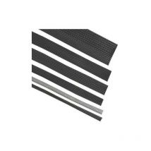Gaine Tressée Élastique en Polyester 50 mm Gris