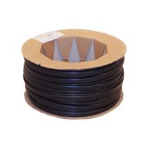 Gaines pvc Flexibles diamètre 16mm Noir Bobine de 80m
