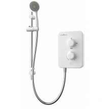 Gainsborough - Slim Mono 8.5kW Electric Shower White 1 Spray Head Handset Bathroom