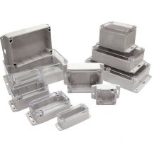 G218CMF Contenitore universale Policarbonato Grigio chiaro, Trasparente 1 pz. - Gainta