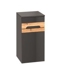Cabinet Bas En Bois Avec Tiroir Et Porte - H 67 X L 35 X P 33 Cm - Universe Grey - Livraison Gratuite