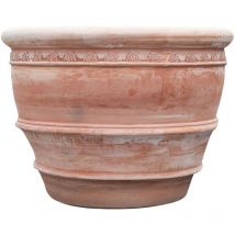 Biscottini - Terracotta pot Garden vase Amphora for flowers Large indoor outdoor pot Decorative jar 102x77 cm Handmade Pot for plants