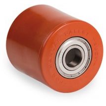 2gt Roues Et Roulettes - Galet 82 x 90 polyuréthane rouge Alimentaire Alésage (al) : 17 mm