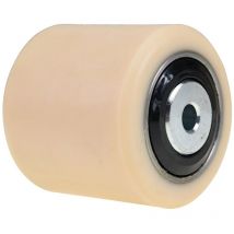 Galet Ø 85 x (L) 60 (LM) 65 (AL) 12 Vulkollan avec joint noir axe acier (Fenwick)