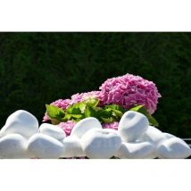 Kieselstein In Glänzendem Weiß 60-100 - Pack 14 Säcke - 280 Kg