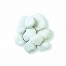 Galet blanc marbre carrare 30/60 mm - Sac 25 kg - Blanc
