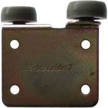 Mecalde - Galet de porte coulissante de placard - Matériau : Acier / Nylon