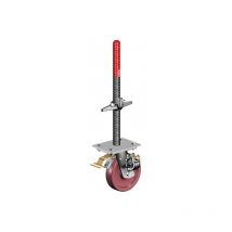 Layher - Galet réglable (roue) supportant une charge de 1200kg pour échafaudage