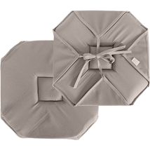 Galette À Rabats Polyester Chaby 40 X 40 Cm Coloris Naturel