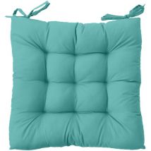 Doulito - Galette de chaise piquée Vert 38x38 cm