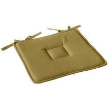Galette de chaise plate Panama – 100% coton – 40x40 cm – Mobilier d'intérieur