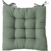 Decostars - Galette piquée extérieure Sauge 38x38 cm