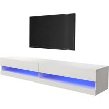 Galicia 150cm Wall tv Unit with led White - GFW