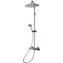 46059500 aroha Columna Ducha Termostática Lux Cuerpo Frío Rociador 250 mm - ref: 46059500 - Galindo