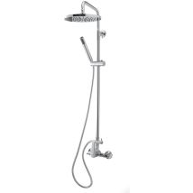 Galindo - 71550100 Columna Ducha Mezcladora Ingo Plus Rociador 200 Mm Y Flexo Inox - Ref: 71550100
