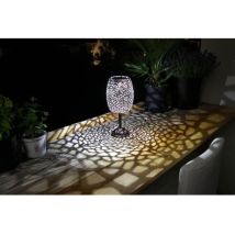 Solarlaterne - Galix - G2003 - Kupfermetall - Weiße Led 10 Lumen - H35 Cm