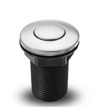 Galozzoit - Liquidation totale Interrupteur pneumatique à bouton-poussoir pour baignoire, spa, déchets, déchets, noir, 34 mm,SEMAket,noir