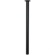 Gamba del tavolo nera rotonda - 40 x 720 mm
