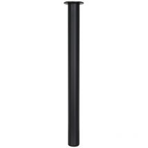 Gamba del tavolo nera rotonda - 60 x 720 mm