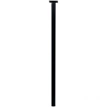 Gamba da tavolo cilindrica fissa in acciaio epossidico nero, 80 cm Hettich