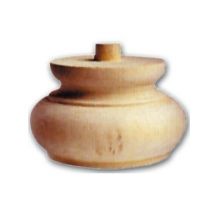 Gamba per Mobili a Cipolla in Legno di Ontano 110x75 mm Art. 03.0015